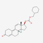 Molecular structure of Trenbolone hexahydrobenzylcarbonate