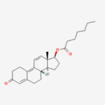Molecular structure of Trenbolone enanthate